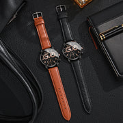 Business-Sport Leather Watch Set