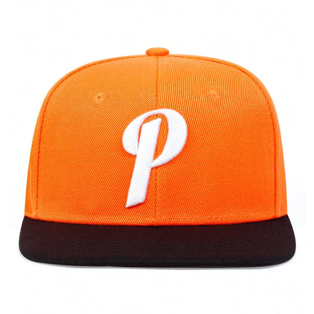P Letter Embroidery Baseball Caps
