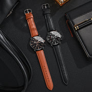 Business-Sport Leather Watch Set
