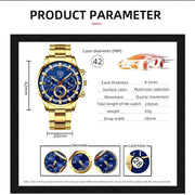 Men's Business Stainless Steel Quartz Watch