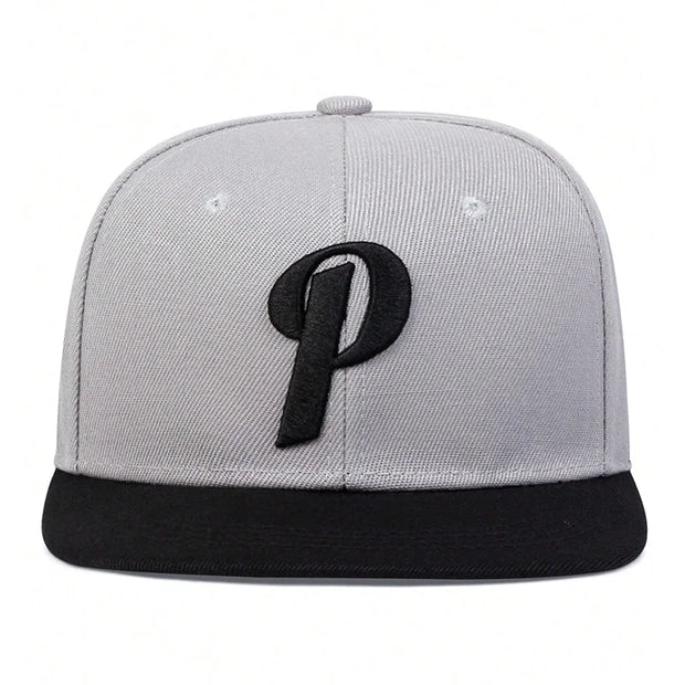 P Letter Embroidery Baseball Caps