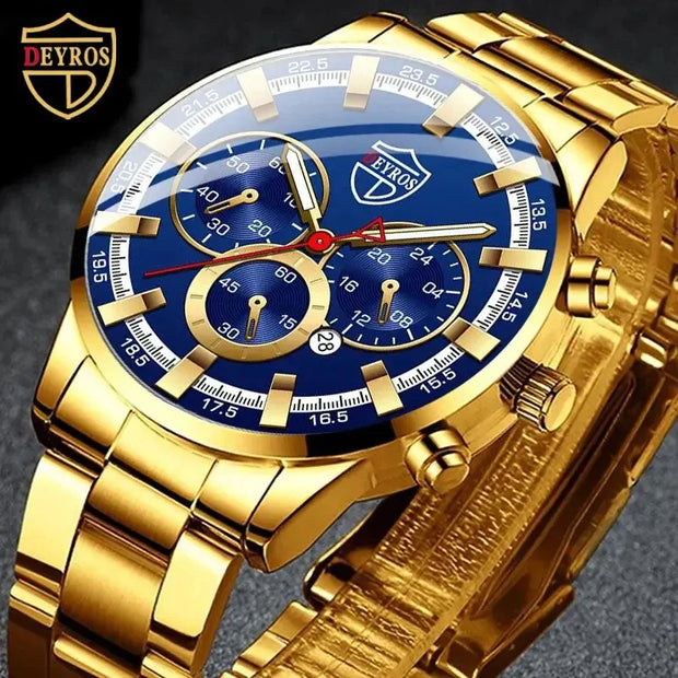 Men's Business Stainless Steel Quartz Watch