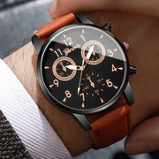 Business-Sport Leather Watch Set