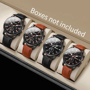 Business-Sport Leather Watch Set