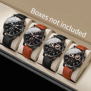 Business-Sport Leather Watch Set