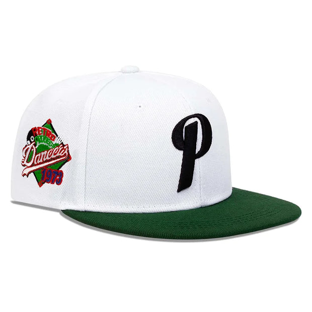 P Letter Embroidery Baseball Caps
