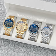 4pc Steel Arabic Quartz Set (Men’s)