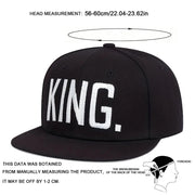 KING Letter embroidery caps