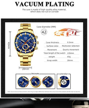 Men's Business Stainless Steel Quartz Watch